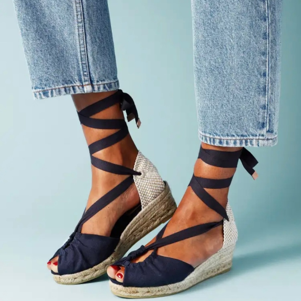 Navy espadrilles